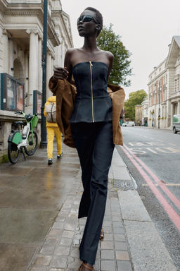 DENIM BUSTIER TOP Z1975