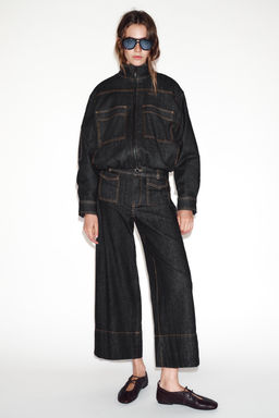 HIGH-NECK PUFFER BOMBER JACKET - Zara фото 9