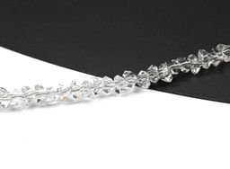 Браслет из циркона огранка 4мм цвет хрусталь, 17см