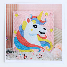 Аппликация помпошками Прекрасный единорог размер 30 30 см, клей 30 мл - Simaland фото 3