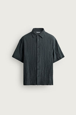 CAMISA RELAXED FIT RELIEVE / Azul - Zara фото 7