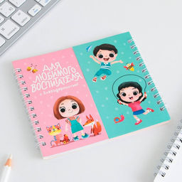 Двойной блокнот Для любимого воспитателя 48 листов, 14,5 х 12см