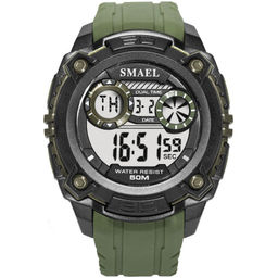 Часы наручные Smael мужские электронные SM1390army-green