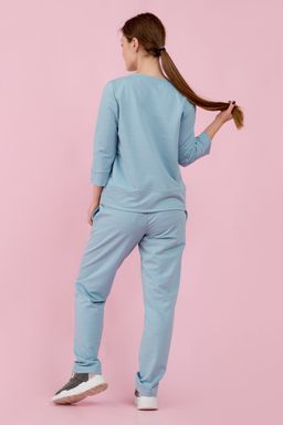 Брюки трикотажные голубые - Odis фото 6