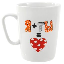 Кружка фарфоровая Кискины истории 350мл, д8см, h10см, форма Конус (Россия) - Домашняя мода фото 2