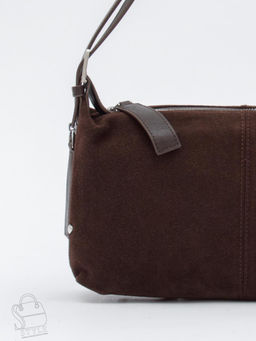 Сумка женская кожаная 6148QF d.coffee  Polina&Eiterou