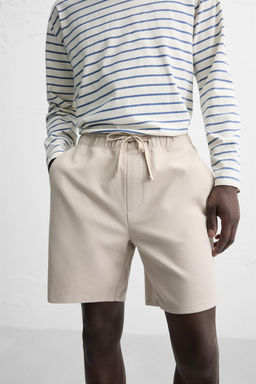 TEXTURED COMFORT BERMUDA SHORTS - Zara фото 14