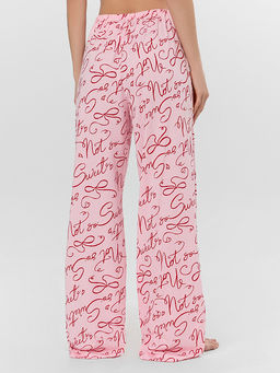 Брюки домашние женские розовые с узором - Mark formelle фото 2