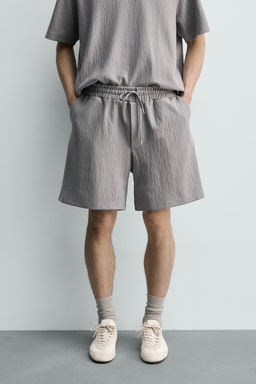 BERMUDA JOGGER ESTRUCTURA / Gris - Zara фото 2