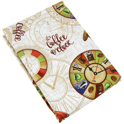 Время кофе Скатерть 150х145см, длина стола до 110см, на 4 персоны, рогожка 171г/м2, хлопок 100%, Домашняя мода (Россия)  фото 4