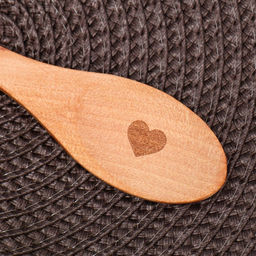 Ложка для специй Дорого внимание «Щепотка любви», дерево, 13 см