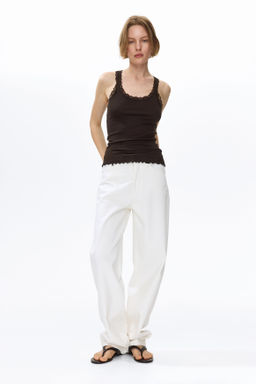 Top en mezcla de viscosa con detalle de encaje - H&m фото 8
