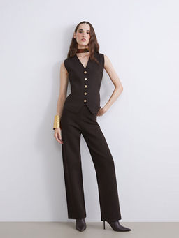 Beli Lastikli Kad?n Triko Pantolon