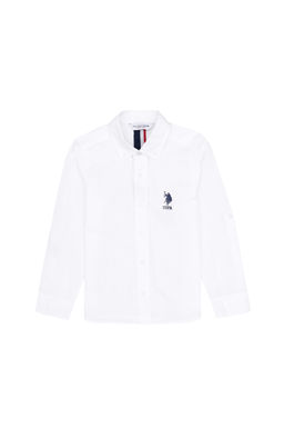 Erkek _ocuk Beyaz Uzun Kollu G_mlek Sepette S_rpriz _ndirim - U.s. polo assn фото 6