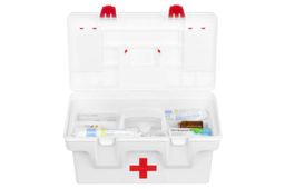 Ящик для медикаментов-аптечка 16 л 40,5*23,5*21 см Массимос крыш.с 2-мя защел.и 2-мя органай+вклад - Elan gallery фото 10