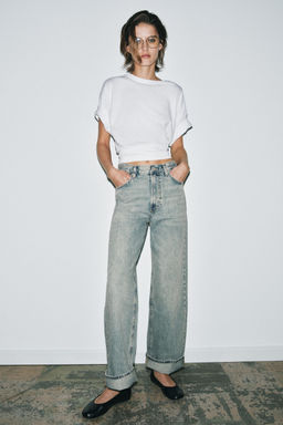 ZW COLLECTION MID-WAIST BAGGY JEANS - Zara фото 11