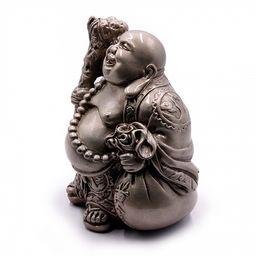 Фигурка Фен Шуй Хотей с посохом наделяет людей счастьем процветанием и изобилием 15см 0.95кг ХРУПКОЕ