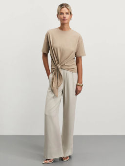 Футболка с завязкой на талии / Zarina  фото 2