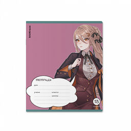 Цена за 10 шт. Тетрадь школьная ученическая ErichKrause Manga, 18 листов, линейка, выборочный УФ-лак с глиттером (в плёнке по 10 шт.)_MIX-PACK  фото 7