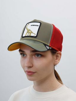 Бейсболка GOORIN BROTHERS арт. 101-0146 (оливковый / красный)  фото 4