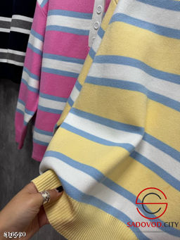 Джемпер - поло в полоску - Bruno фото 4