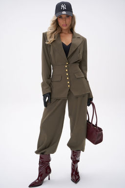 Костюм  тройка Мэдди (хаки)