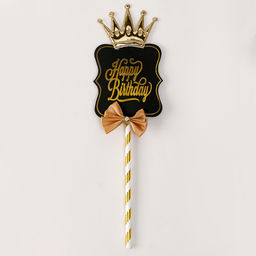 Набор для украшения Топпер «С днём рождения», набор свечей 10 шт.