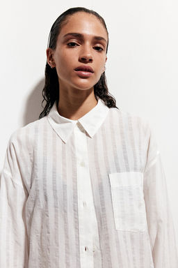 Camisa oversize de algodon - H&m фото 3