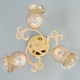 Люстра «Фрези» 3хЕ27 40 Вт золото 54×54×28 см BayerLux