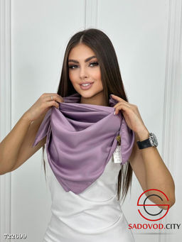 Женский однотонный платок