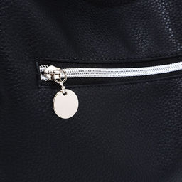 Сумка-мешок на молнии, наружный карман, цвет чёрный - Simaland фото 5