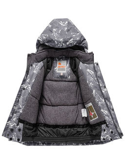 Горнолыжный костюм Valianly детский для мальчика серого цвета 9205Sr  фото 4