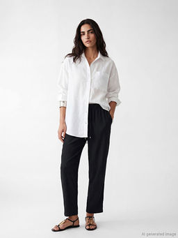 Beli Lastikli Dokulu Kad?n Pantolon