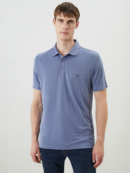 Polo Yaka Merserize G?r?n?ml? Erkek Ti??rt