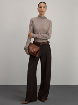 Джемпер из вискозы с воротником стойкой / Zarina  фото 2