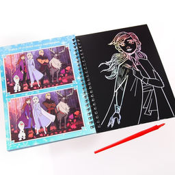 Набор для творчества с заданиями Гравюры, голографический фон, 5 гравюр, Холодное сердце - Disney фото 3