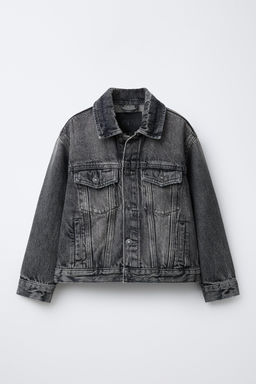 CAZADORA DENIM / Gris
