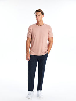 Bisiklet Yaka K?sa Kollu Erkek Dokulu Ti??rt