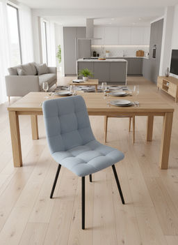 Стул "Саваж" велюр сталь н.черные