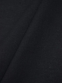 Хлопколен с умягчением цв.Черный, ш.1.5м, лен-15%, хл-85%, 200гр/м.кв