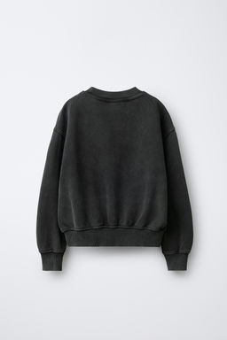 WEDNESDAY FADED-EFFECT SWEATSHIRT - Zara фото 2