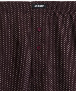 ATLANTIC 2MBX-079 Трусы боксеры Small Print - набор 2 шт. баклажан + изумрудный фото 4