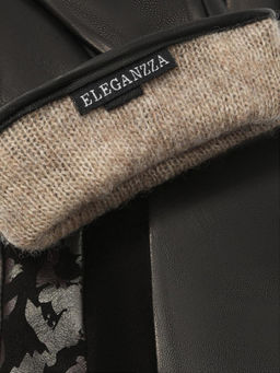 Перчатки женские ш+каш. IS00158 black/porto - Eleganzza фото 8