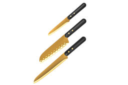 Набор 3 ножей 23,5*2,3*2 см + 32*3*2,5 см + 29*4,5*2,5 см с пластиковыми ручками - Elan gallery фото 4