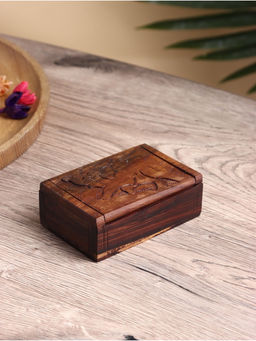 Шкатулка резная «Слон», 11×7×3.5 см, дерево соно