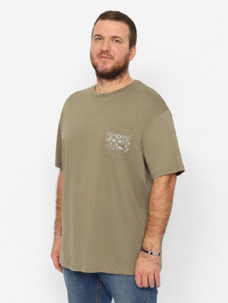 CRB wear/CWLM 60323-35 Футболка мужская,хаки/Ex.Cherubino
