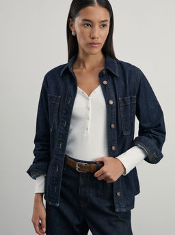 Лонгслив с V-образным вырезом в риб / Zarina  фото 2