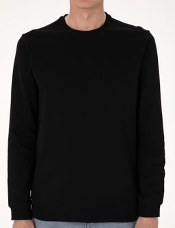 Siyah 2 _plik Regular Fit Bisiklet Yaka Basic Sweatshirt - Pierre cardin фото 6