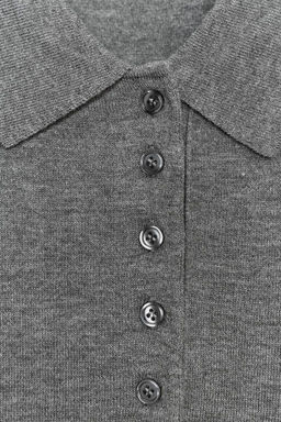 PLAIN KNIT POLO SHIRT - Zara фото 9