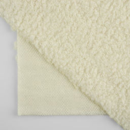 Лоскут мех Барашек, 50 50 см, 500 г/м, цвет молочный №1